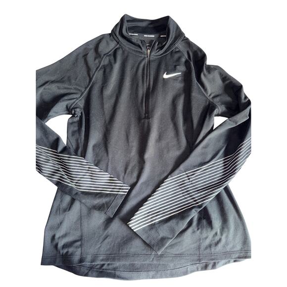 NIKE running shirt Size M medium black - Picture 1 of 6